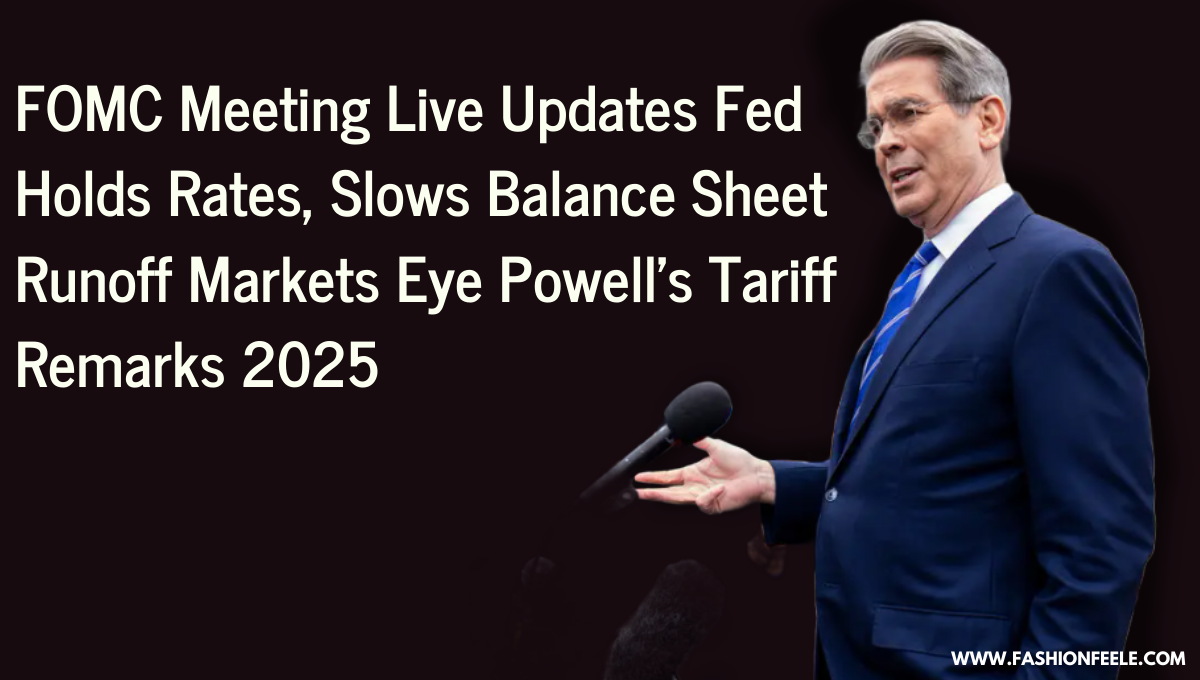 FOMC holds rates, slows balance sheet runoff. Live updates on Jerome Powell’s presser, Trump tariff fallout, and market volatility as S&P 500 dips 4% YTD